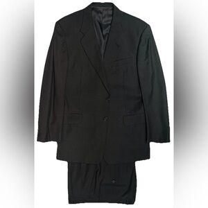 $2250 HICKEY FREEMAN LORO PIANA BERGDORF GOODMAN CHARCOAL SUIT 43R 43 R 110’S